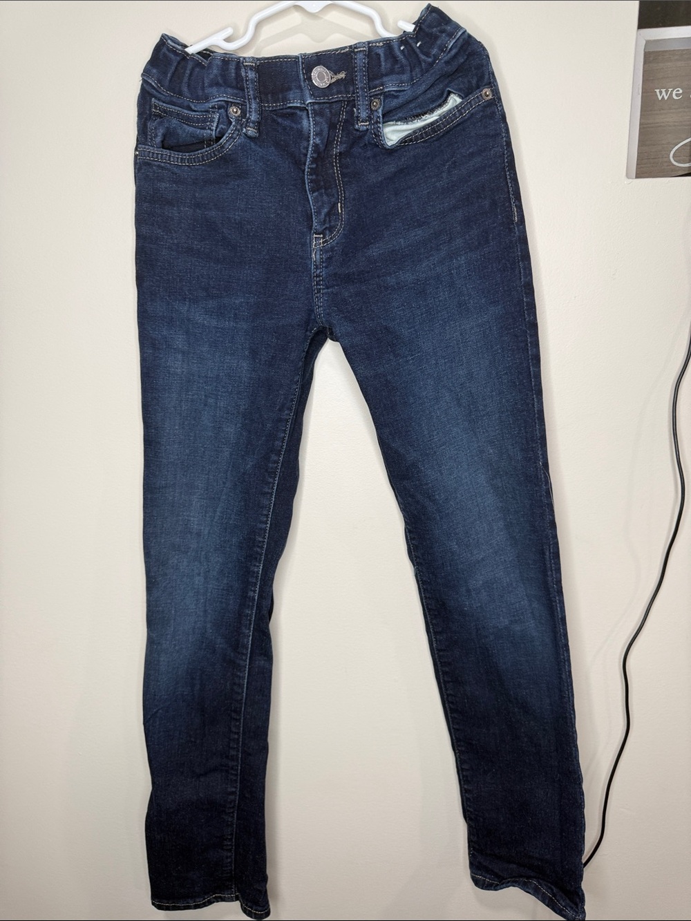 Dark blue Old Navy jeans, size 12 kids